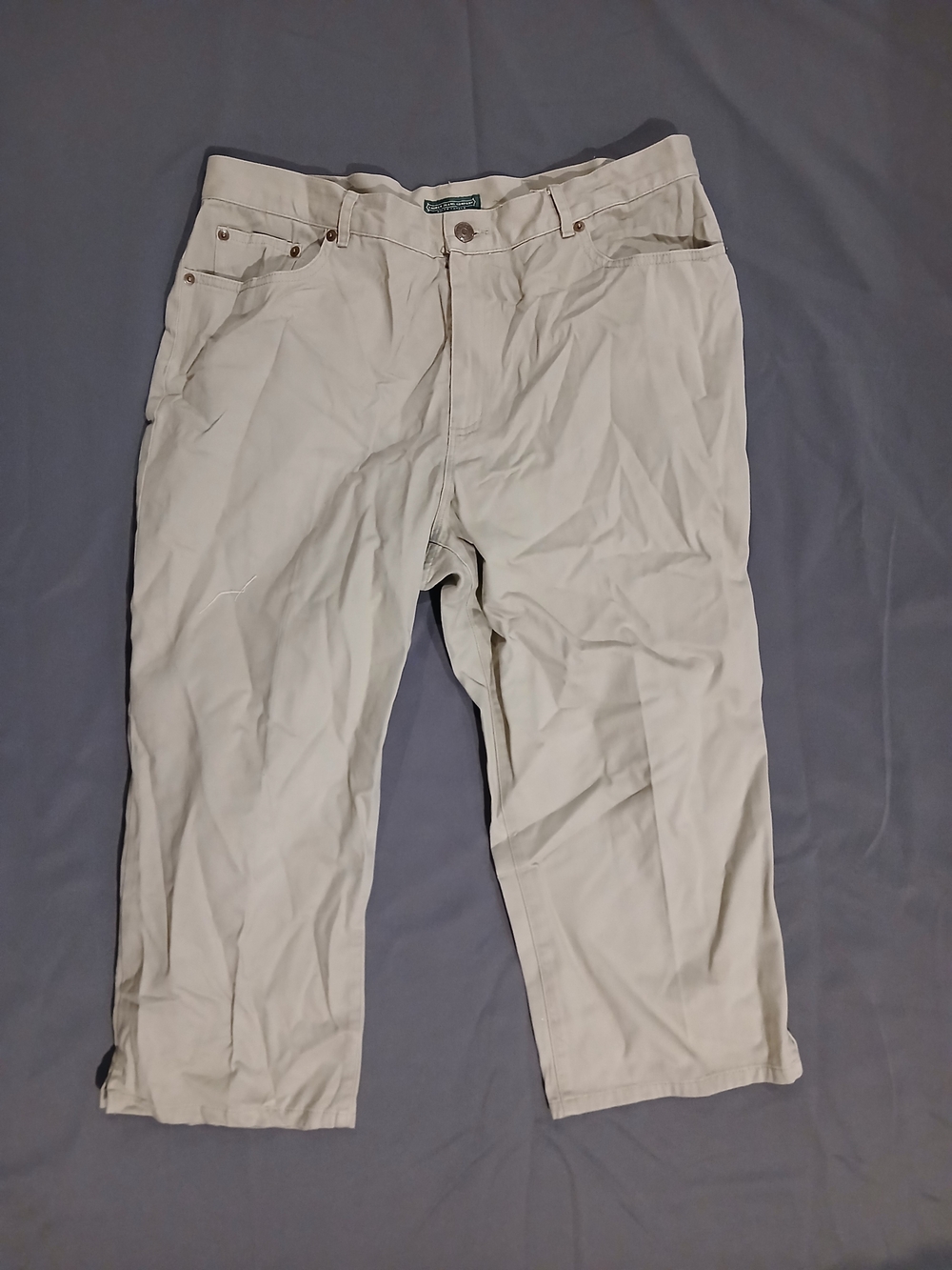 croft & barrow Beige Cropped Pants